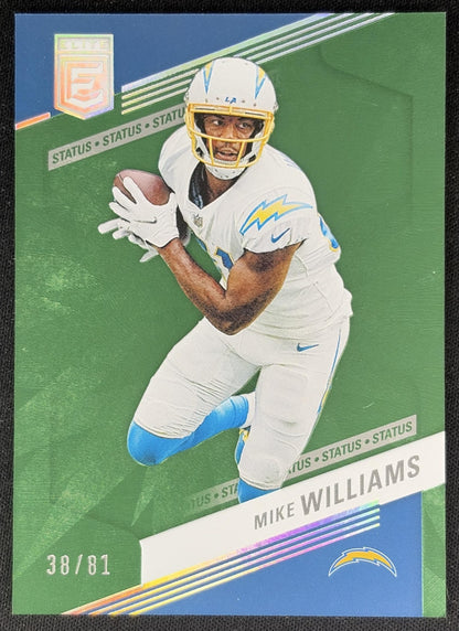 Mike Williams 2023 Panini Donruss Elite Status /81 Chargers front