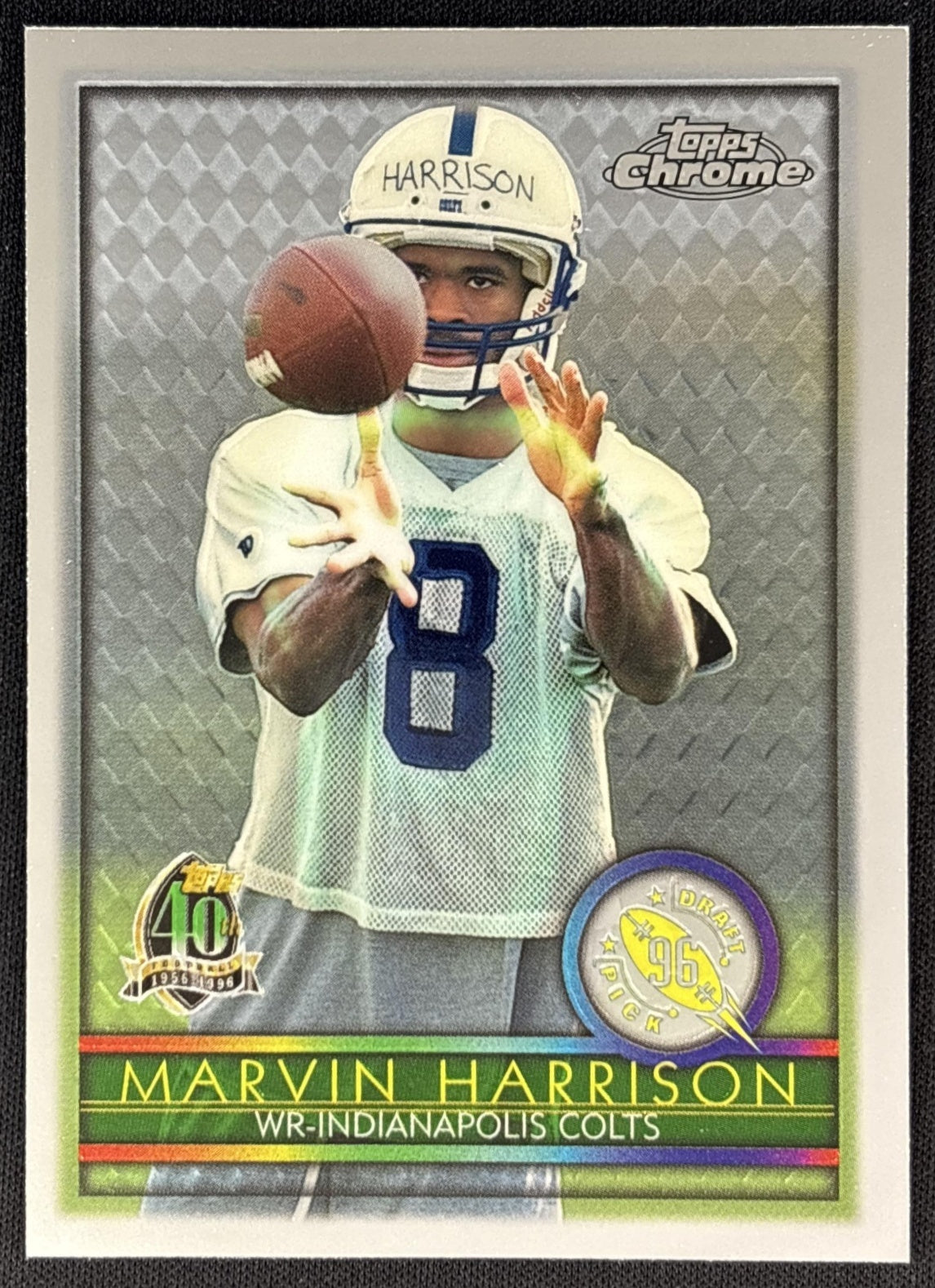 Marvin Harrison 1996 Topps Chrome Colts front