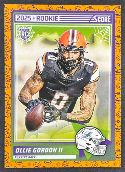 Ollie Gordon II 2025 Panini Score Rookies Pumpkin Dolphins Default Title Sports Trading Cards