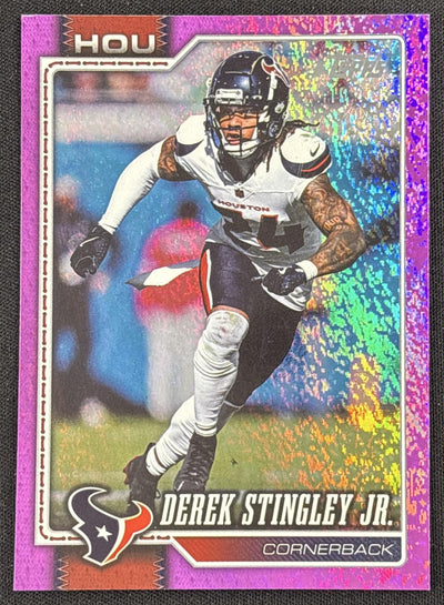 Derek Stingley Jr. 2026 Topps Pink Holo Foil Texans Sports Trading Card