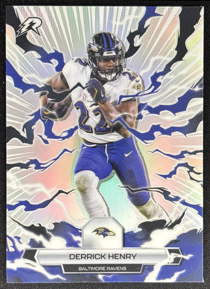Derrick Henry 2025 Topps Resurgence Refractor Ravens front
