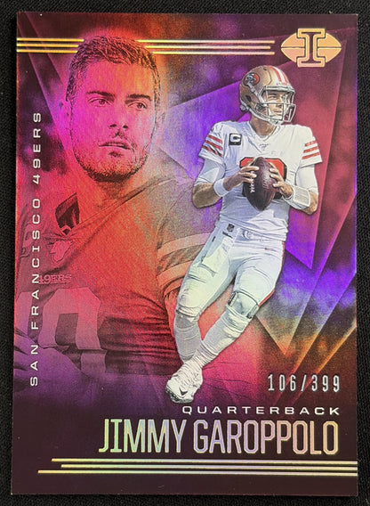 Jimmy Garoppolo 2020 Panini Illusions Trophy Collection Pink /399 49ers - Front