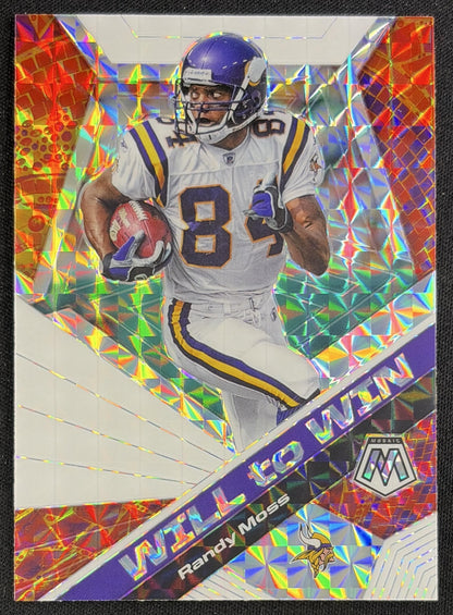 Randy Moss 2020 Panini Mosaic Will to Win Mosaic Prizm Vikings