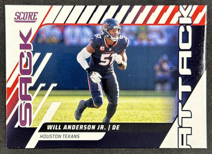 Will Anderson Jr. 2025 Panini Score Sack Attack Texans