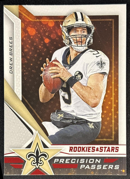 Drew Brees 2019 Panini Rookies & Stars Precision Passers Saints