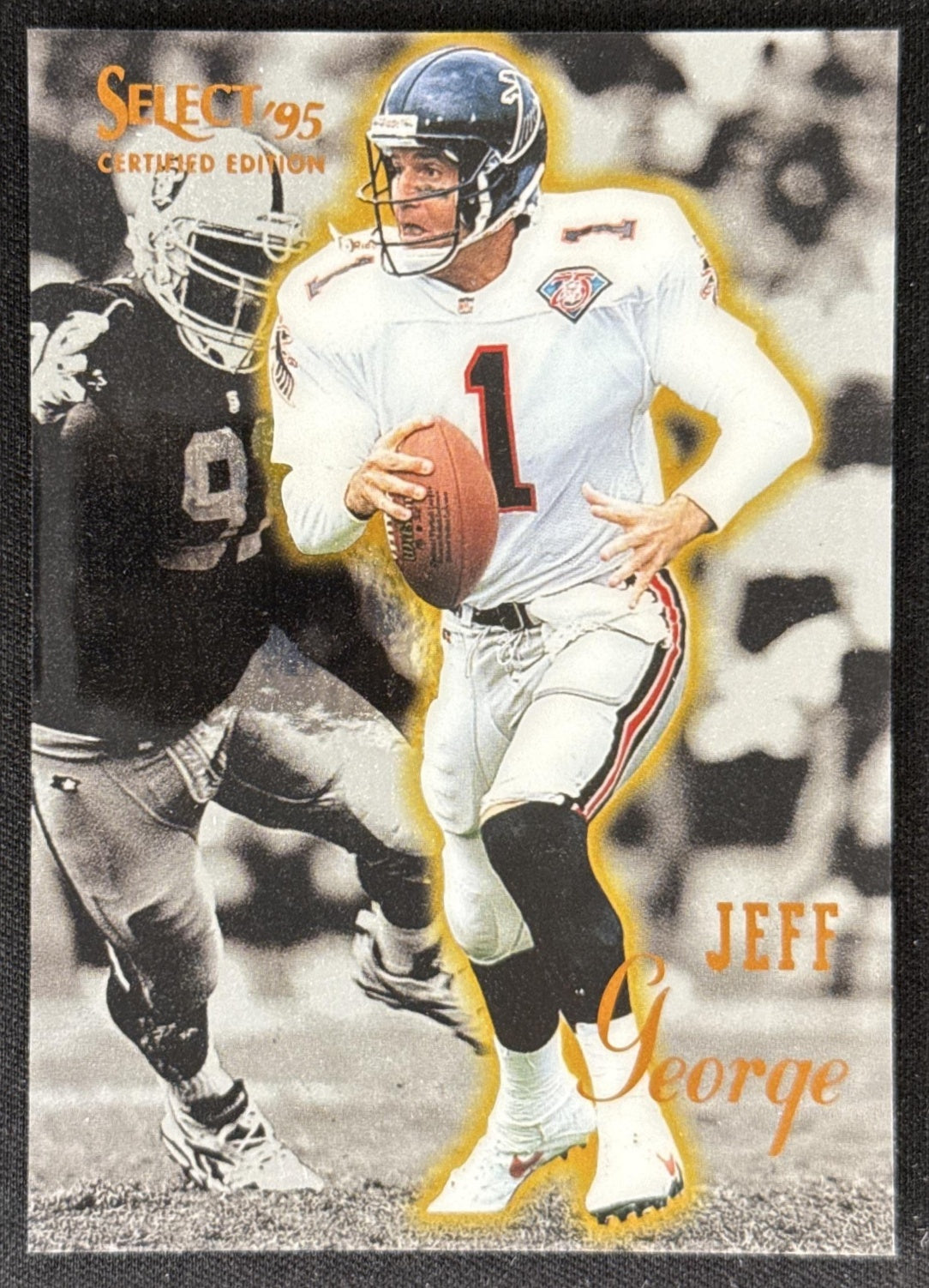 Jeff George 1995 Pinnacle Select Certified Falcons Sports Trading Card