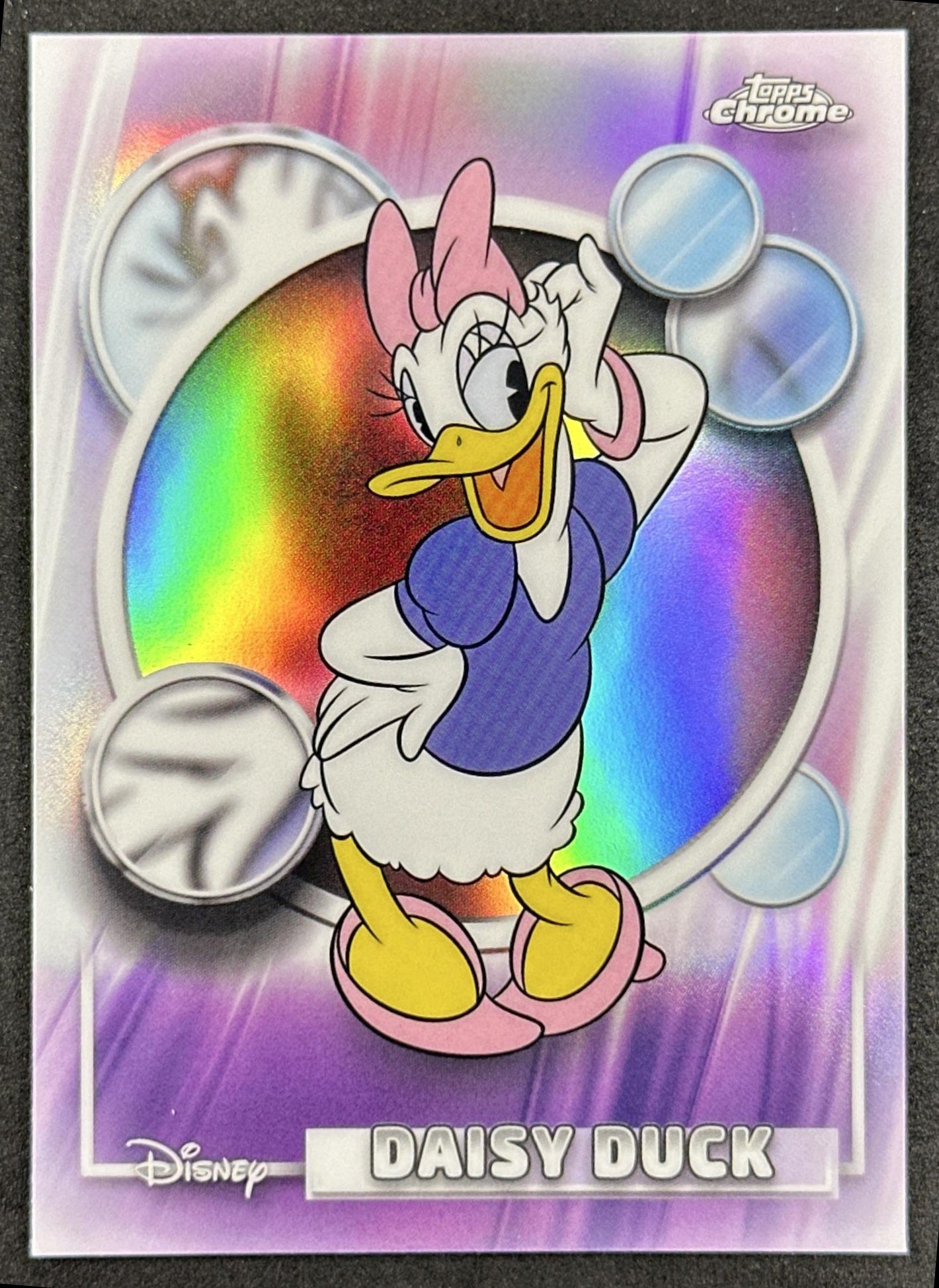 Daisy Duck 2026 Topps Chrome Disney Refractor Mickey & Friends Front