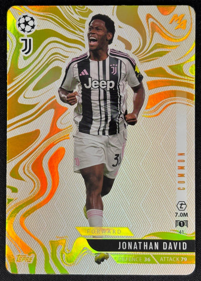 Jonathan David 2025 Topps Match Attax Madness UEFA Champions League Common Sports Trading Cards