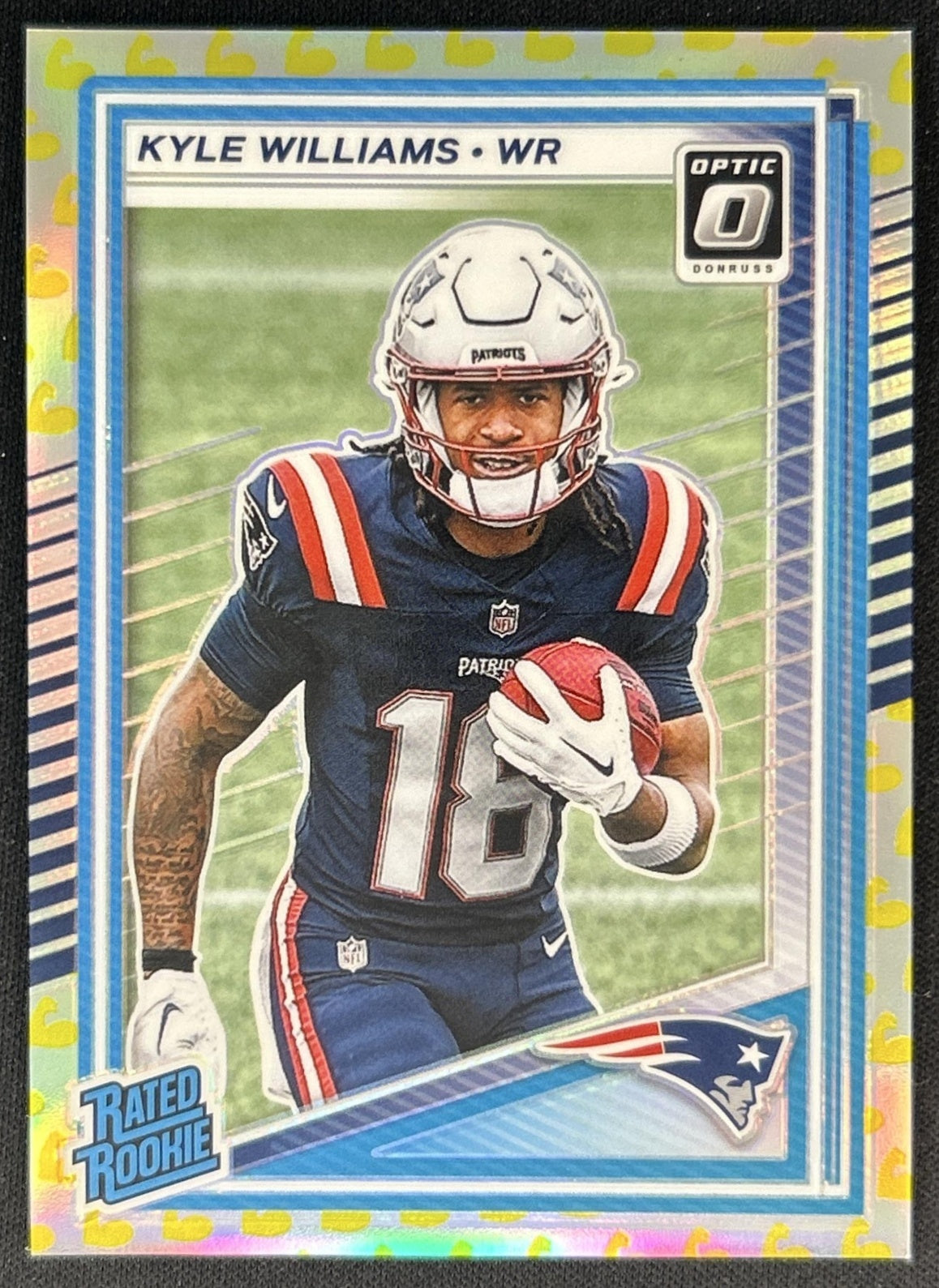 Kyle Williams 2025 Panini Donruss Optic Rated Rookie Flex Prizm /199 Patriots Front