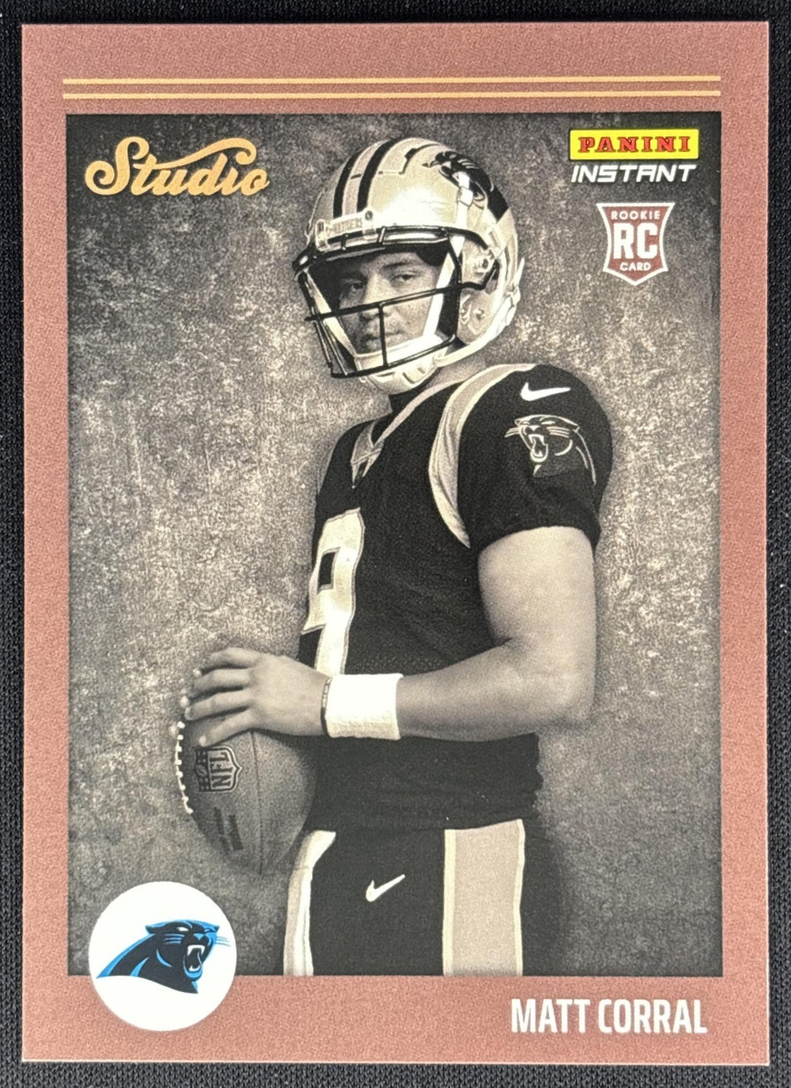 Matt Corral 2022 Panini Instant Studio Rookies Panthers Sports Trading Cards