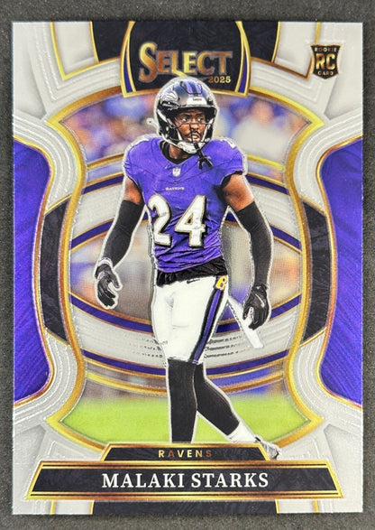 Malaki Starks 2025 Select Concourse Ravens Sports Trading Cards