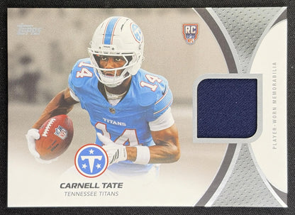 Carnell Tate 2026 Topps NFL Rookie Material Titans front