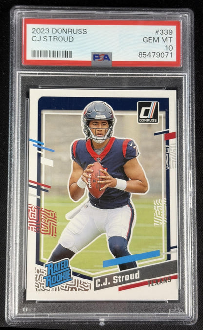 C.J. Stroud 2023 Panini Donruss PSA 10 Texans 85479071 Sports Trading Card
