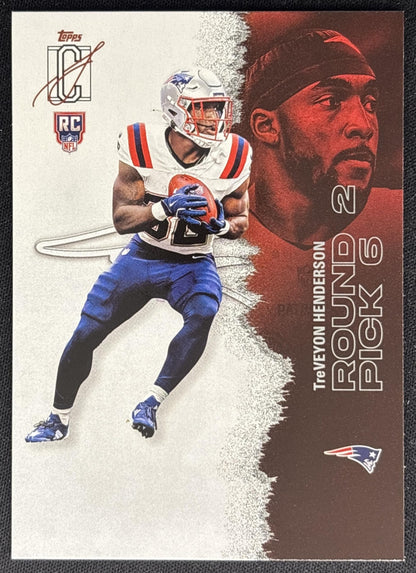 TreVeyon Henderson 2025 Topps Signature Class Rookie Patriots front