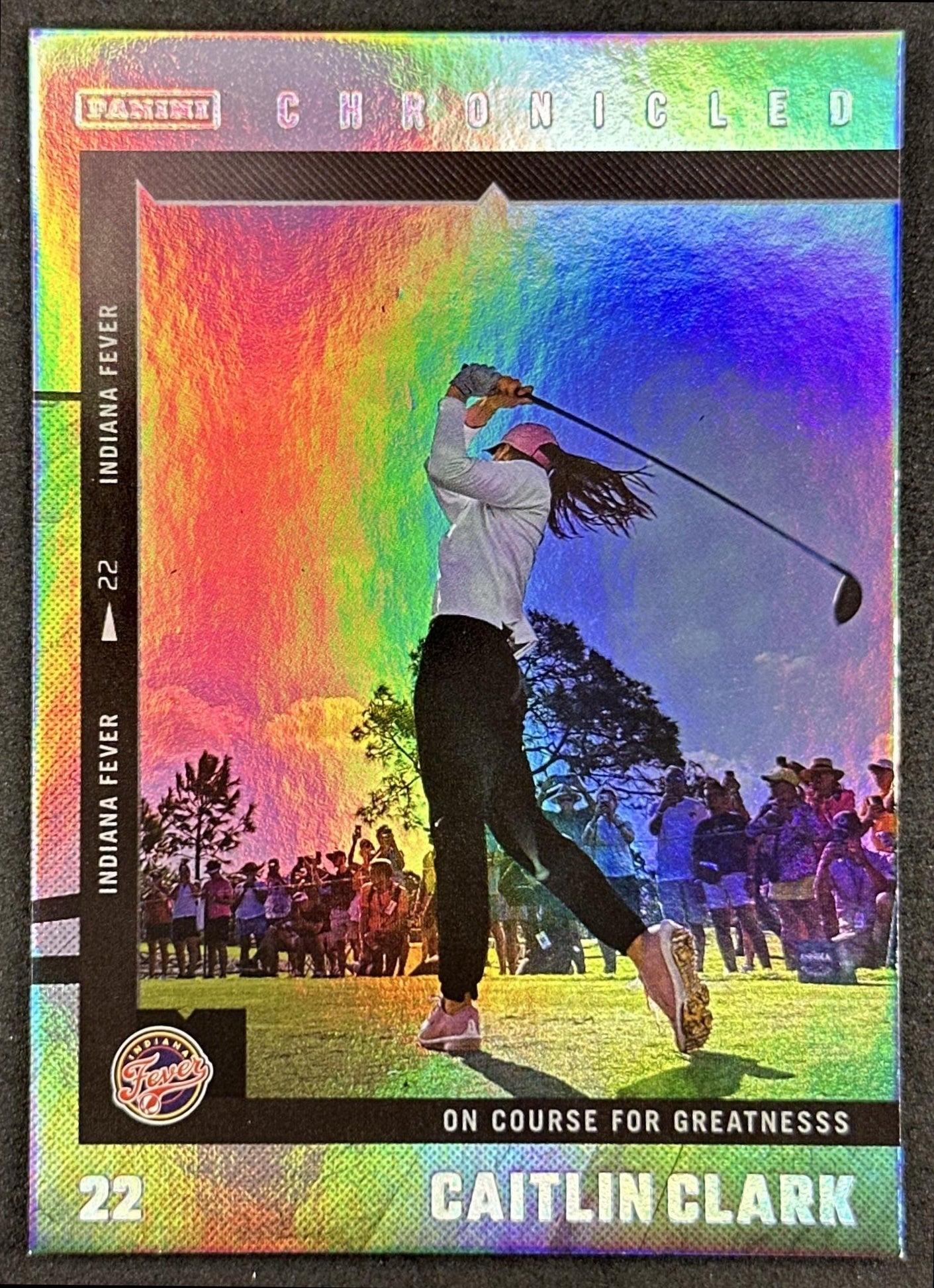 Caitlin Clark 2025 Panini Chronicled Life Style Holo Fever 52 Indiana Fever