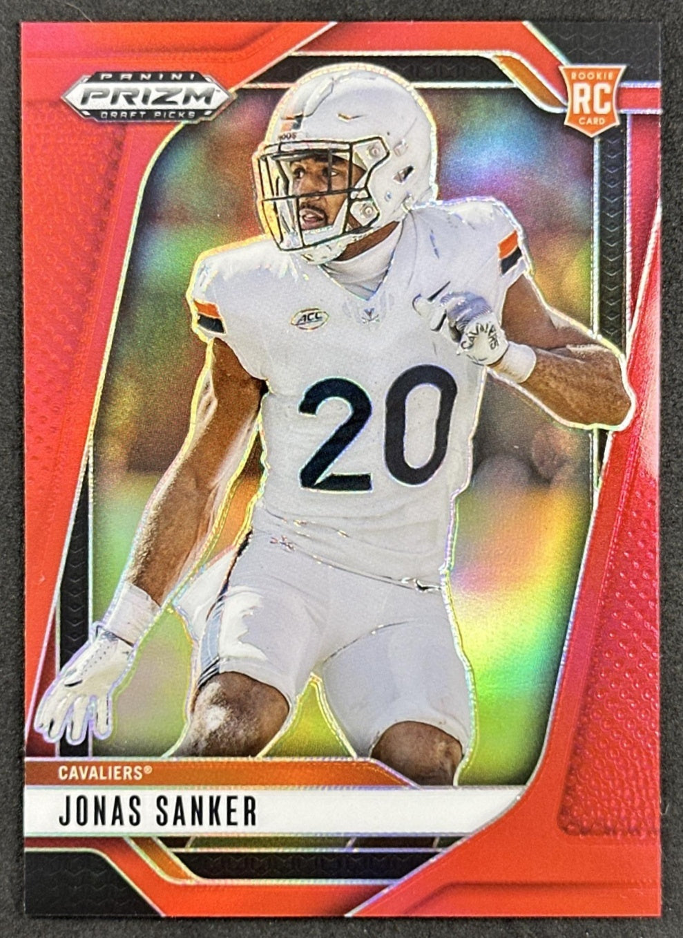 Jonas Sanker 2025 Panini Prizm Draft Picks Red /399 Cavaliers front