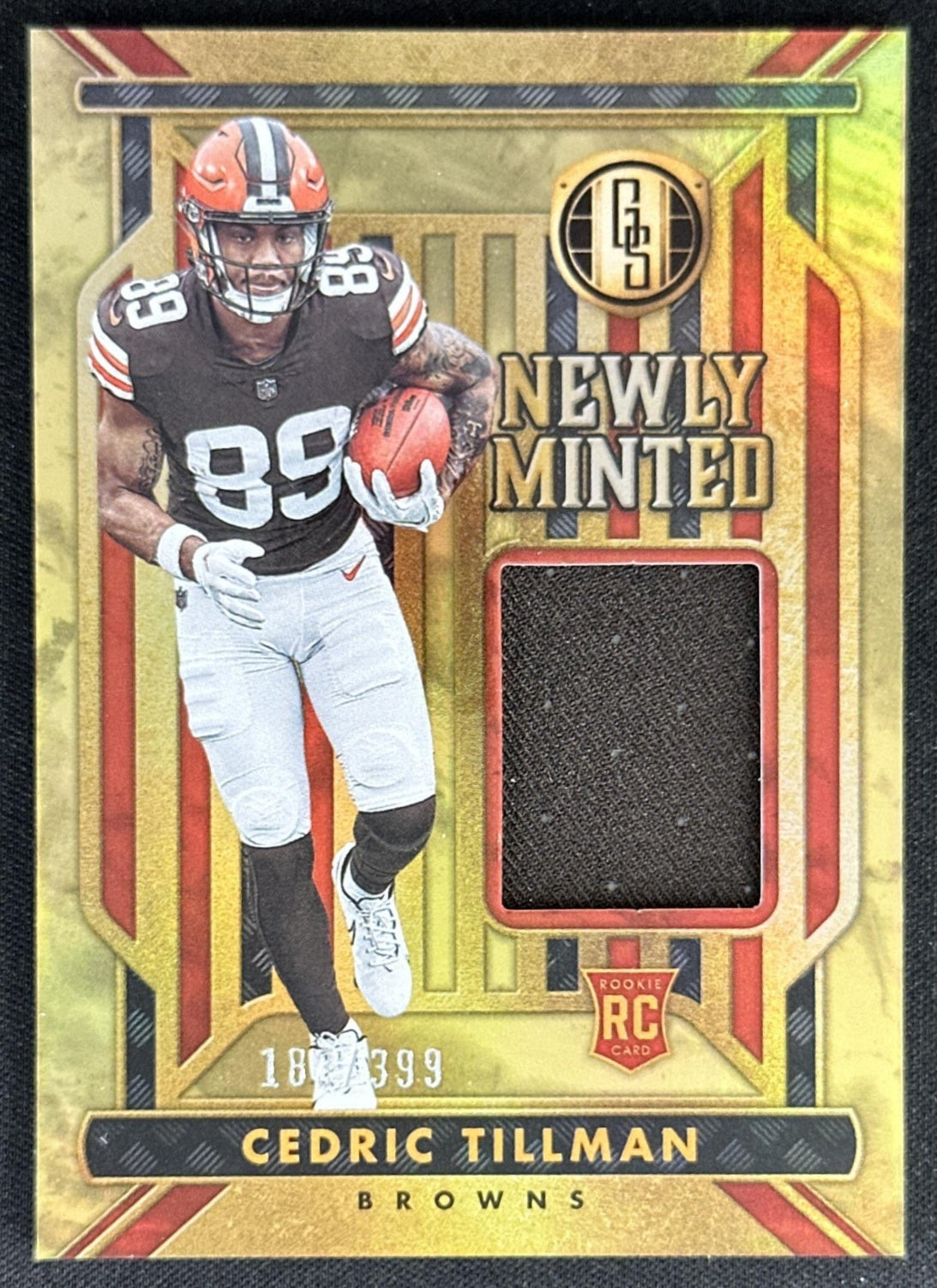 Cedric Tillman 2023 Panini Gold Standard Newly Minted Memorabilia /399 Browns