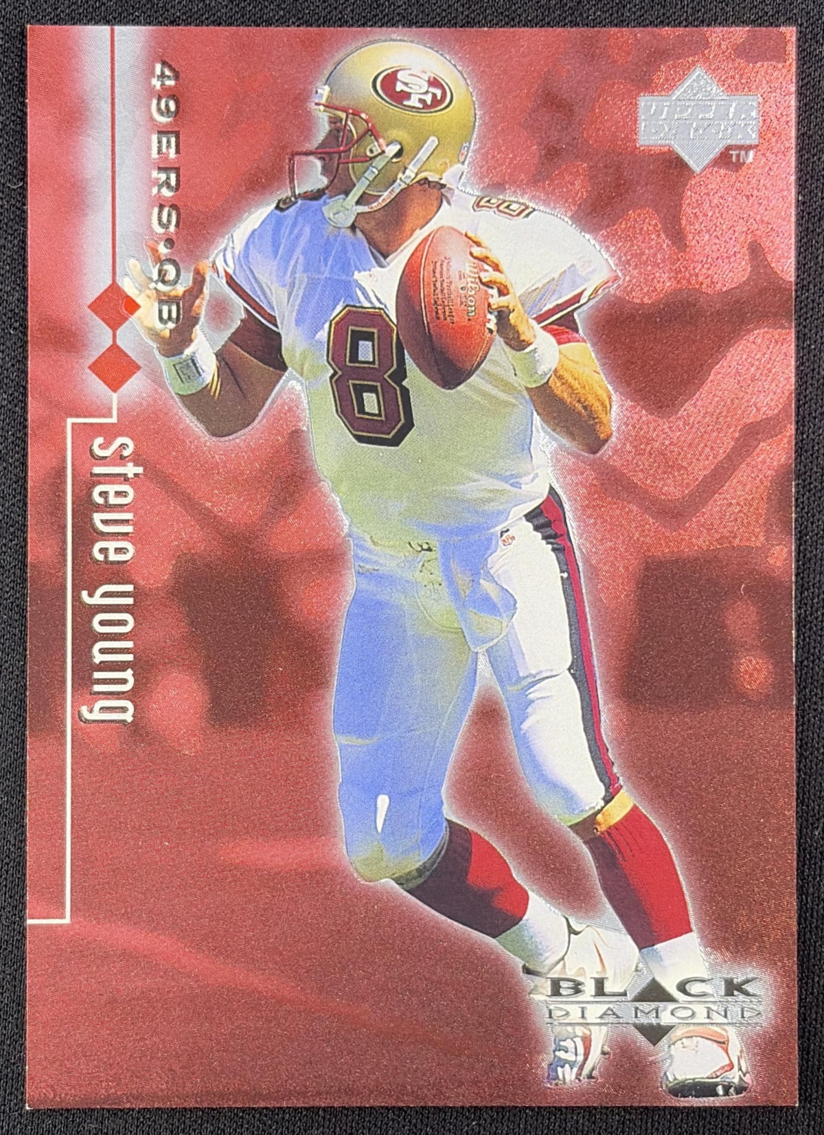 Steve Young 1998 Upper Deck Black Diamond Rookie Edition Double /3000 San Francisco 49ers