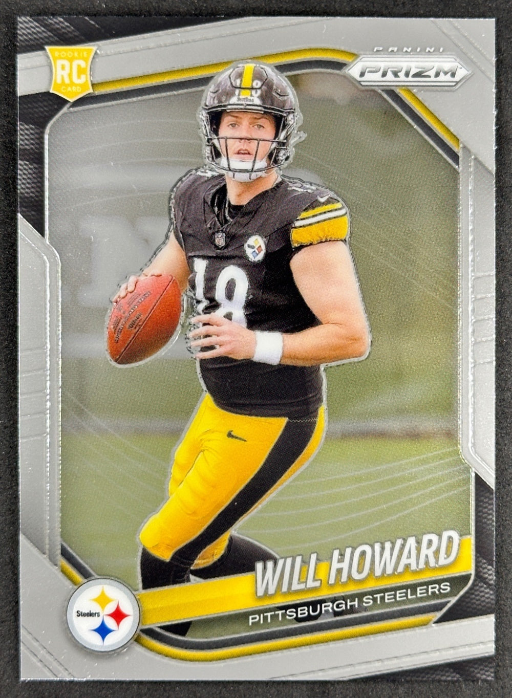 Will Howard 2025 Prizm Steelers Sports Trading Card