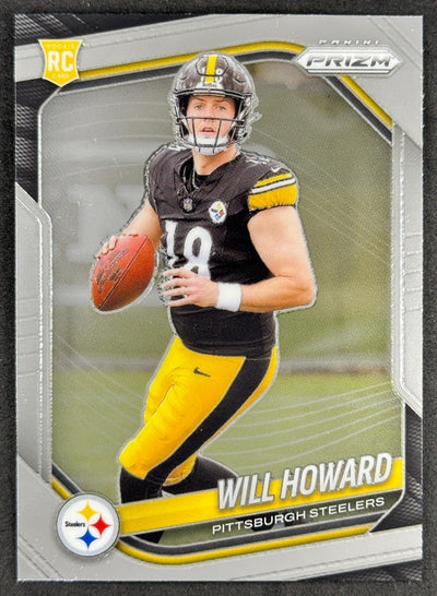Will Howard 2025 Prizm Steelers Sports Trading Card
