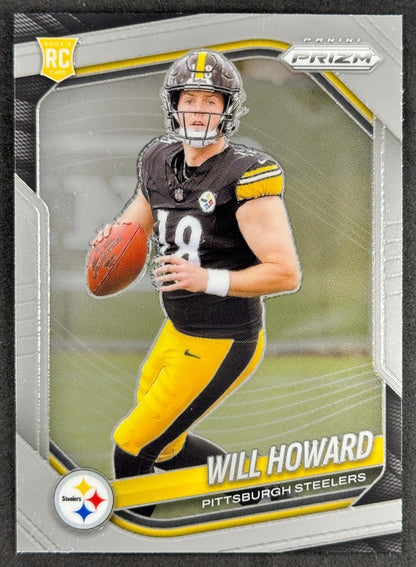 Will Howard 2025 Prizm Steelers Sports Trading Card