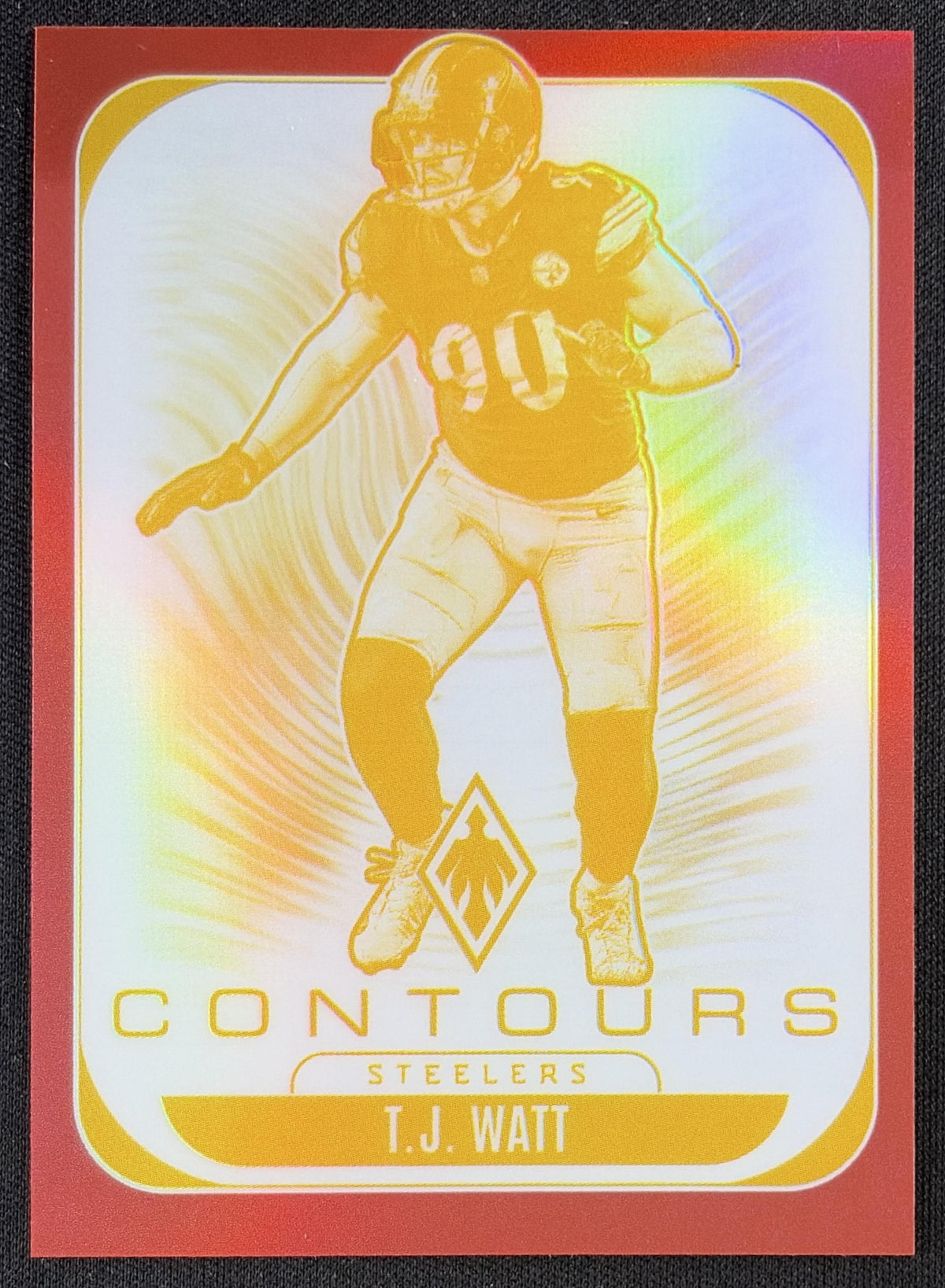 T.J. Watt 2025 Panini Phoenix Contours Red /249 Steelers