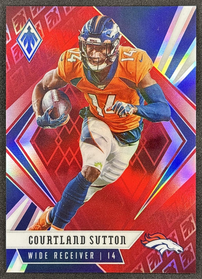 Courtland Sutton 2020 Panini Phoenix Red /299 Broncos front