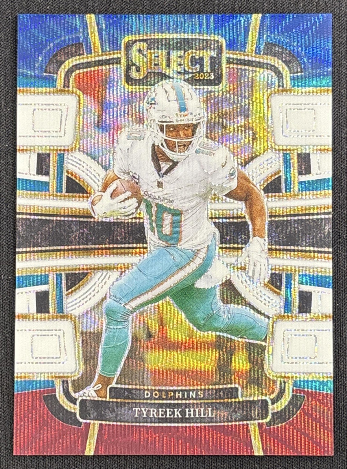 Tyreek Hill 2023 Panini Select Tri Color Prizms /259 Dolphins