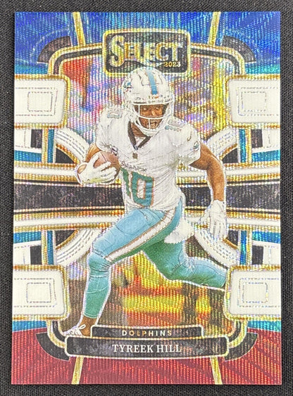 Tyreek Hill 2023 Panini Select Tri Color Prizms /259 Dolphins