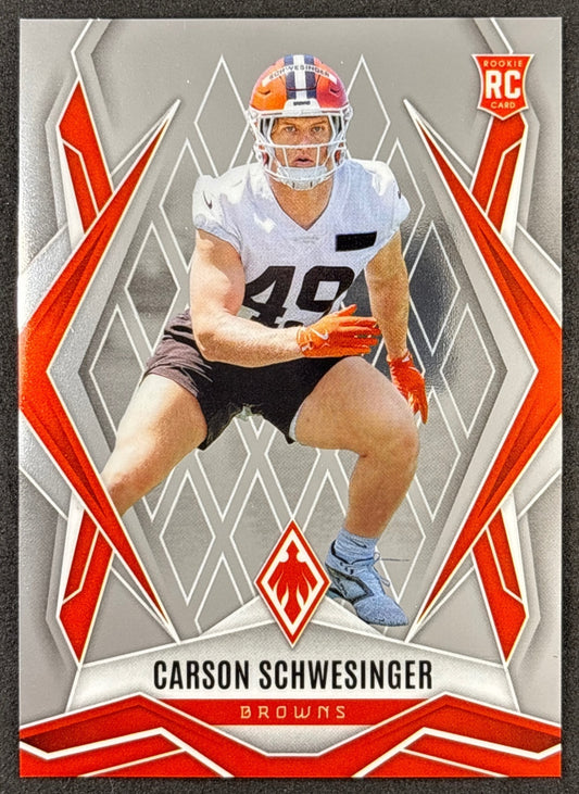 Carson Schwesinger 2025 Phoenix Rookie Browns Sports Trading Cards