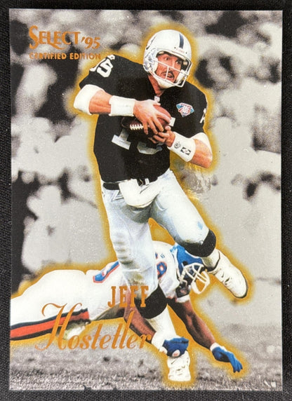 Jeff Hostetler 1995 Pinnacle Select Certified Raiders Sports Trading Card