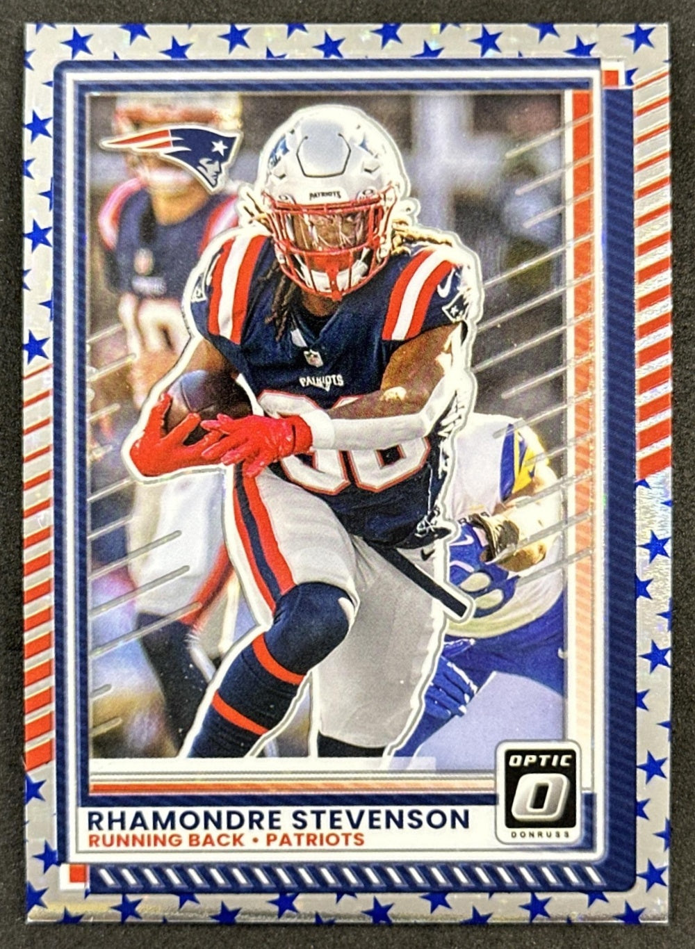 Rhamondre Stevenson 2025 Panini Donruss Optic Stars Prizm Patriots Default Title Sports Trading Cards