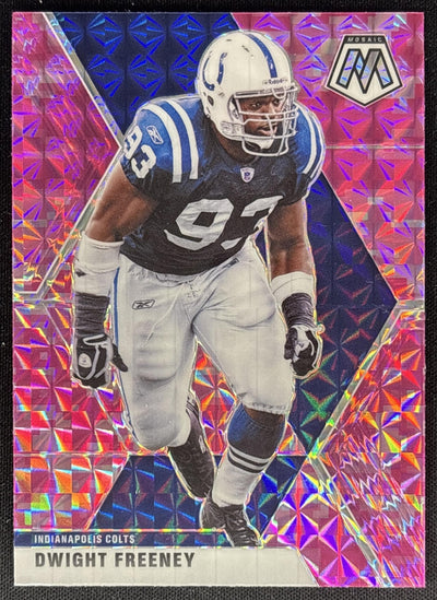 Dwight Freeney 2020 Panini Mosaic Prizm Camo Pink Colts Sports Trading Cards