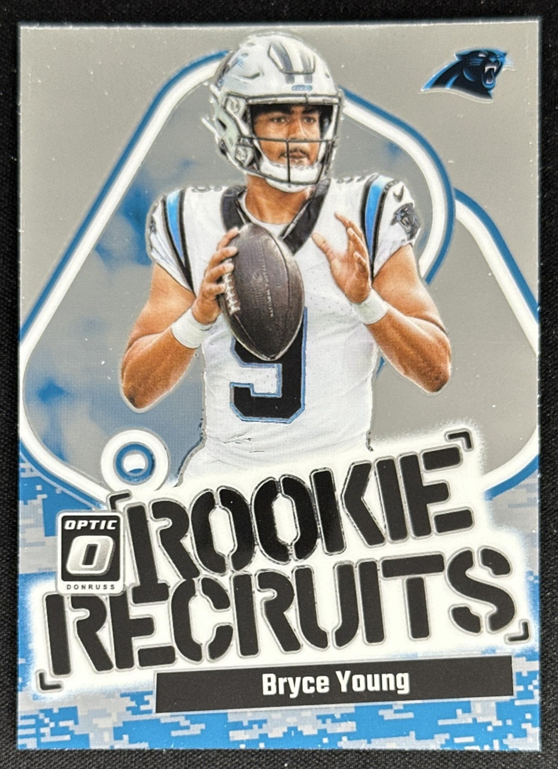 Bryce Young 2023 Panini Donruss Optic Rookie Recruits Panthers