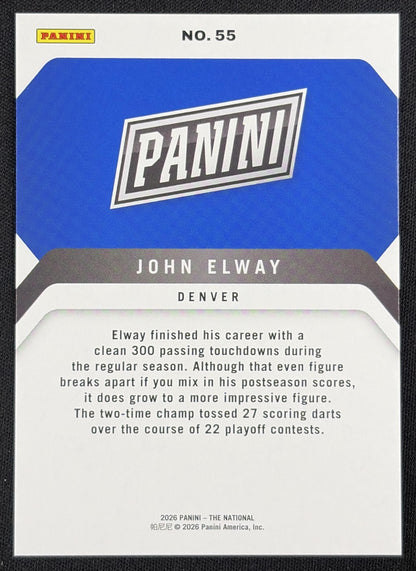 John Elway 2026 Panini NSCC Silver Pack Foil