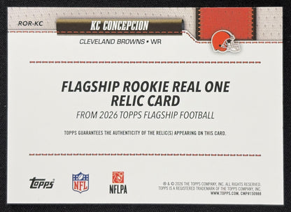 KC Concepcion 2026 Topps Real One Relic Browns