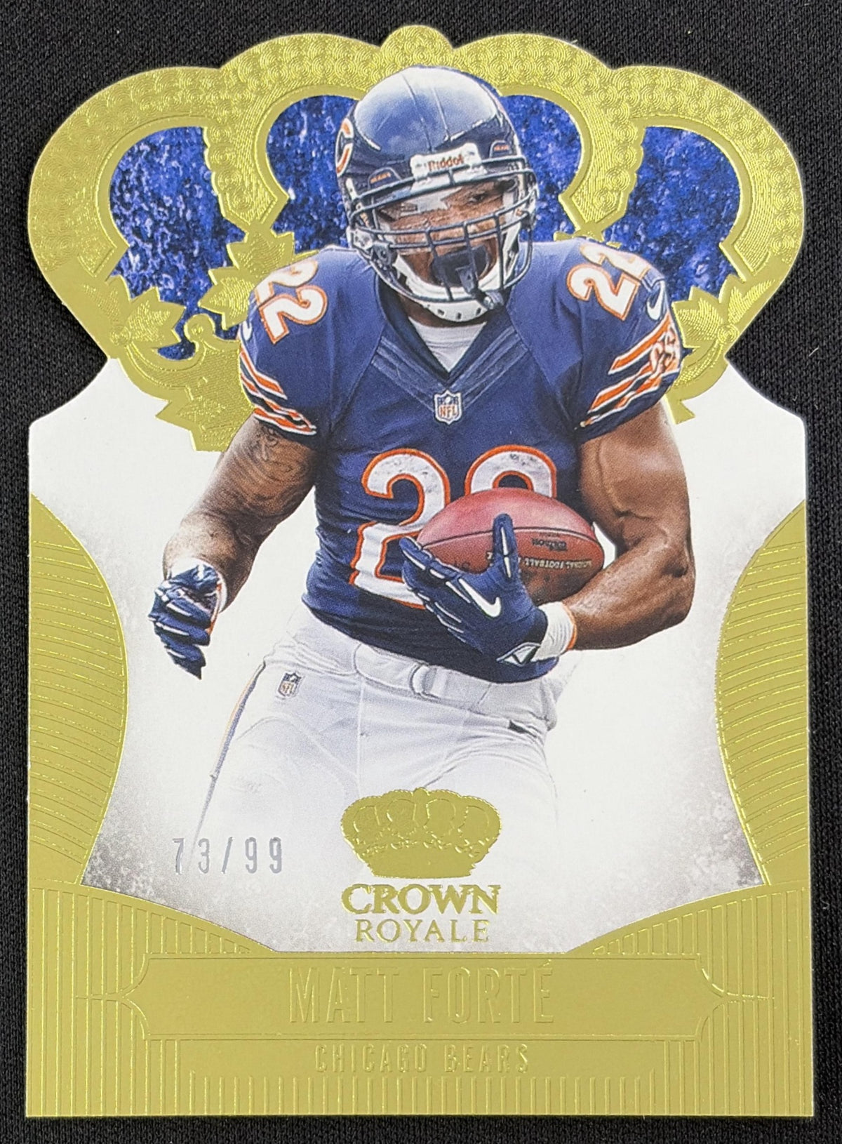 Matt Forte 2013 Panini Crown Royale Gold Die Cut Crown/99 Bears