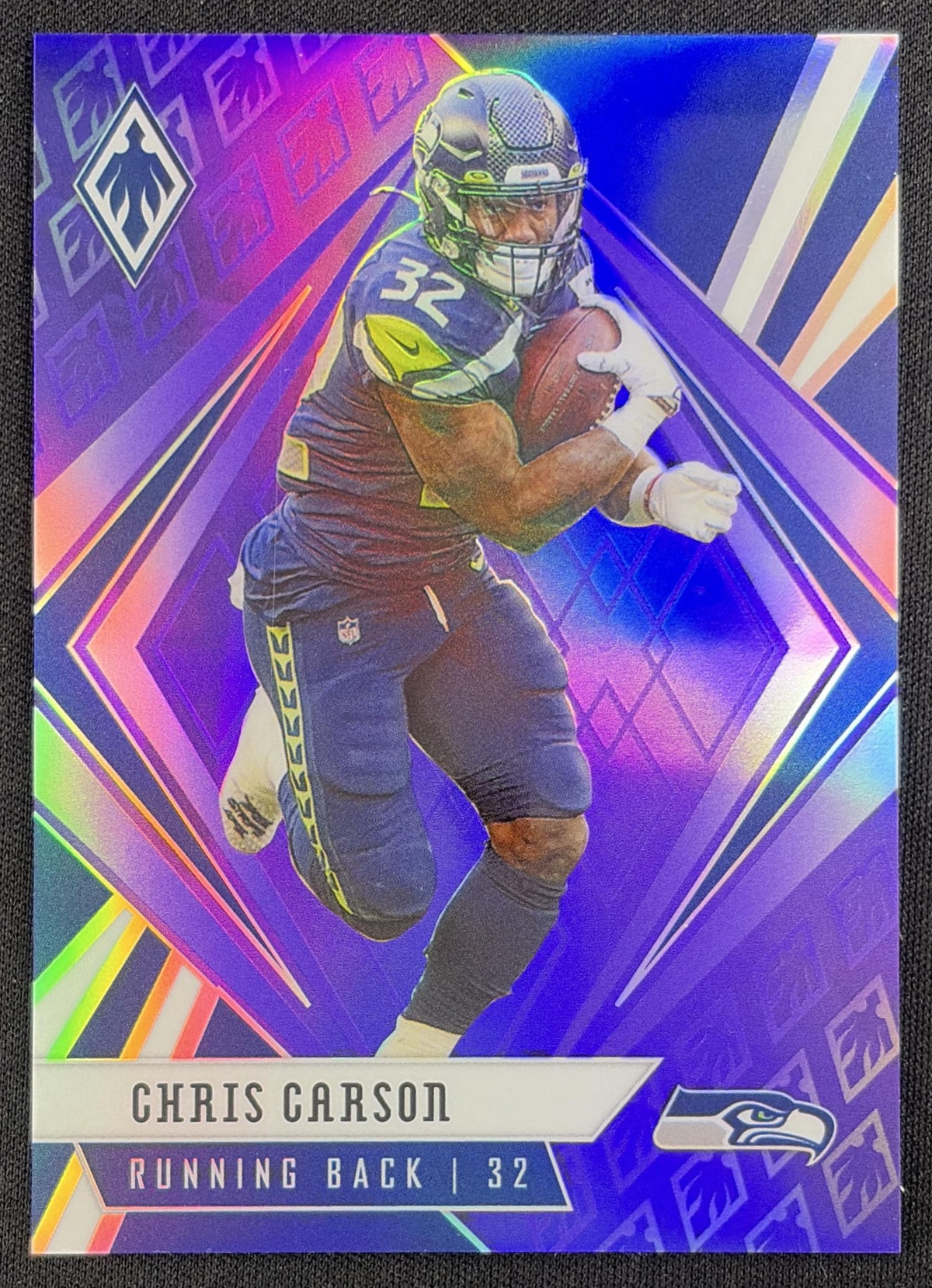 Chris Carson 2020 Panini Phoenix Purple /149 Seahawks