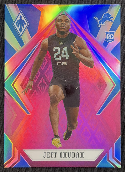 Jeff Okudah 2020 Panini Phoenix Pink /199 Lions Sports Trading Card