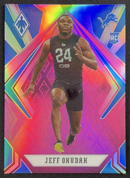 Jeff Okudah 2020 Panini Phoenix Pink /199 Lions