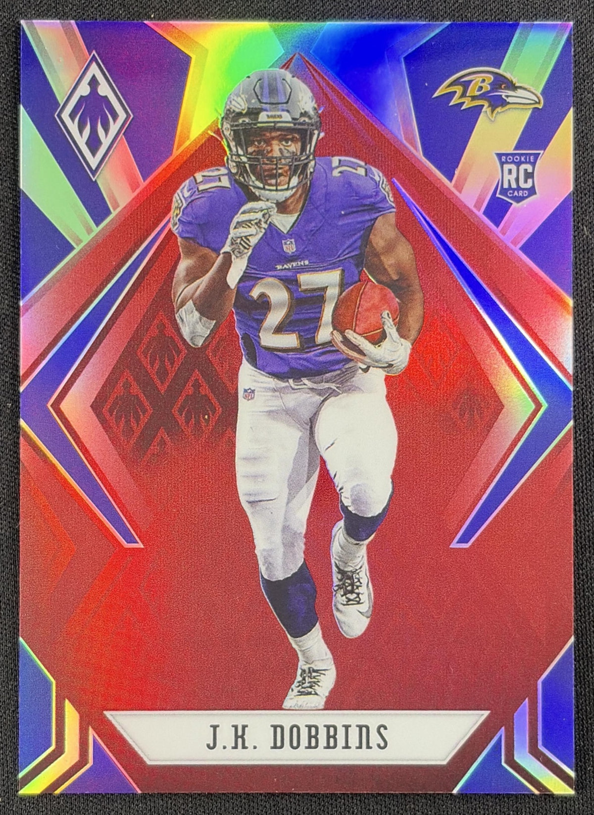 J.K. Dobbins 2020 Panini Phoenix Red /299 Ravens
