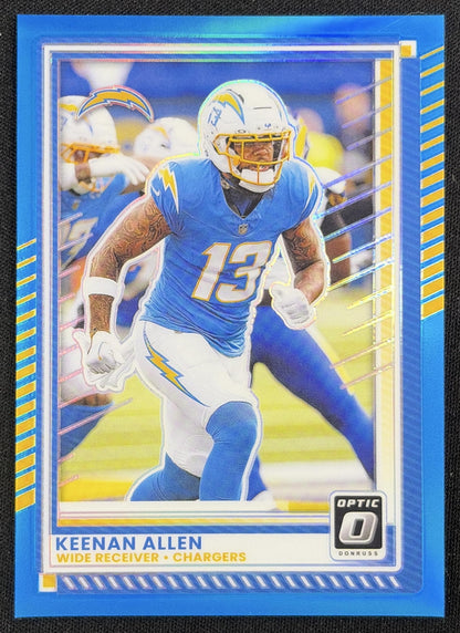 Keenan Allen 2025 Panini Donruss Optic Aqua Prizm /349 Chargers
